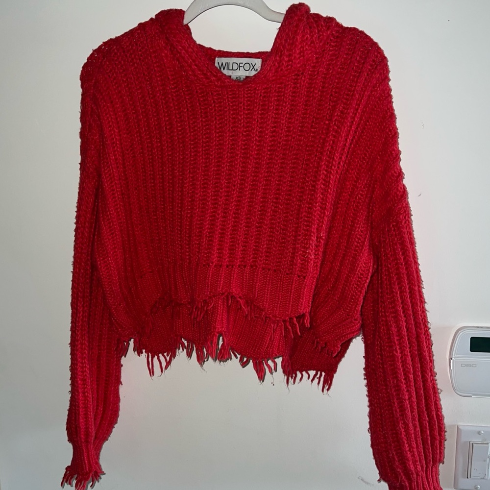 Wildfox Knit Red Sweater